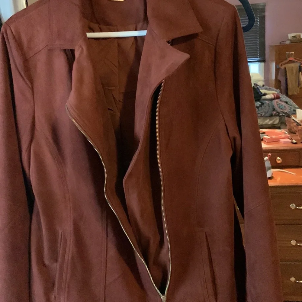 Faux suede jacket - Picture 6 of 8